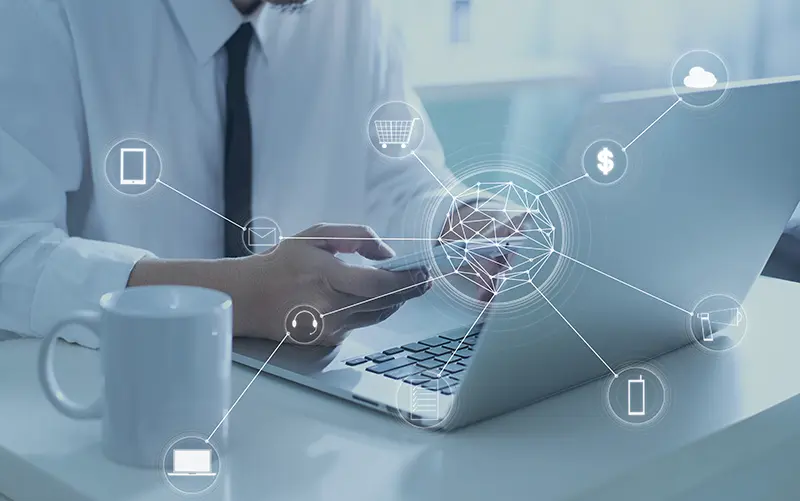 Web developer at work image